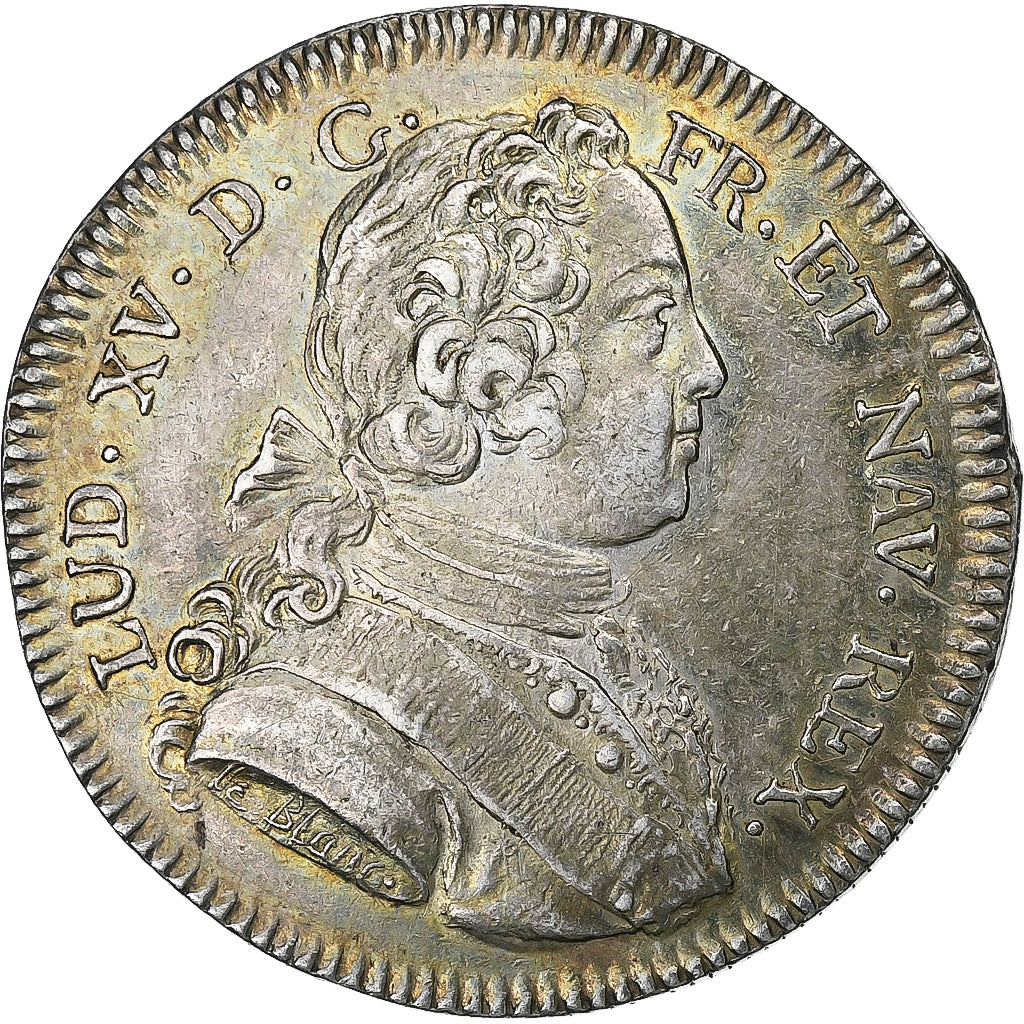 França, Token, Luís XV, Ordinaire des Guerres, 1726, Prata, AU(55-58)