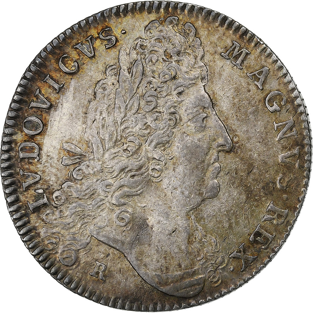 France, Token, Louis XIV, Extraordinaire des Guerres, 1698, Silver, AU(55-58)