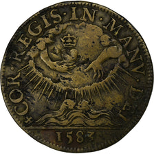 France, Jeton, Henri III, Conseil du Roi, 1583, Laiton, TB+, Feuardent:52