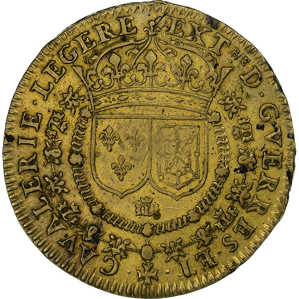 France, Jeton, Henri IV, Cavalerie Légère, Laiton, TTB