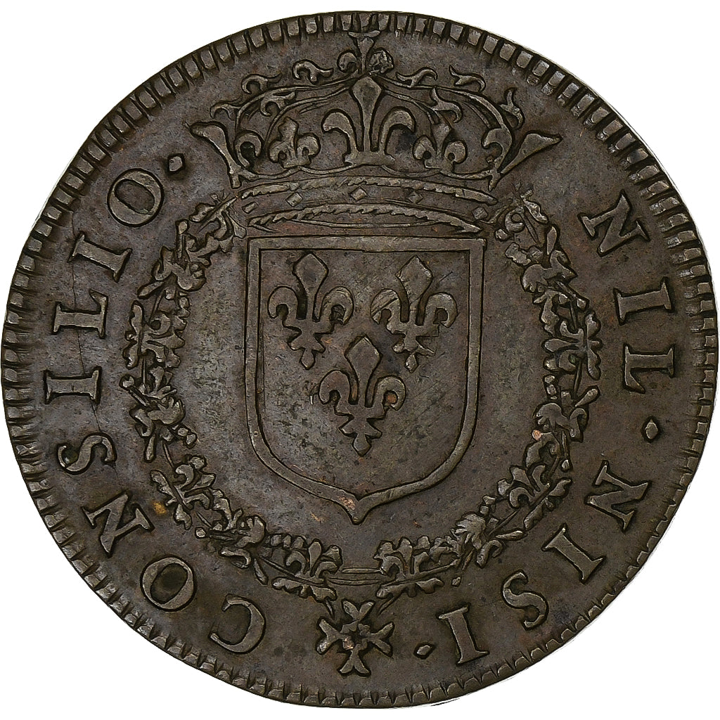 France, Token, Louis XIV, Conseil du Roi, Copper, AU(50-53)