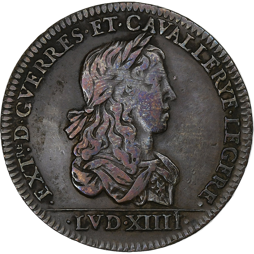 Frankrijk, Token, Louis XIV, Extraordinaire des Guerres, 1654, Koper, ZF