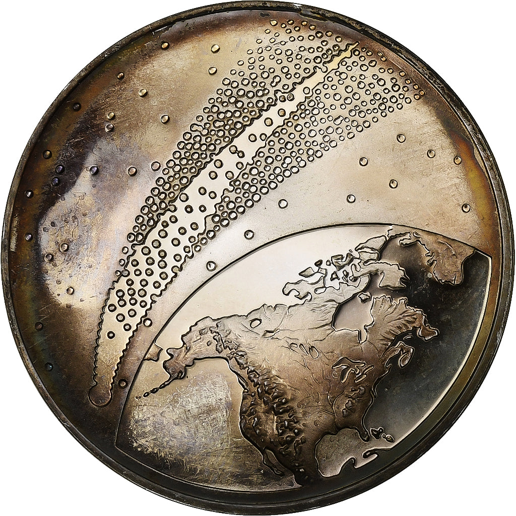 Francia, medaglia, La Comète de Halley, 1986, Argento, 