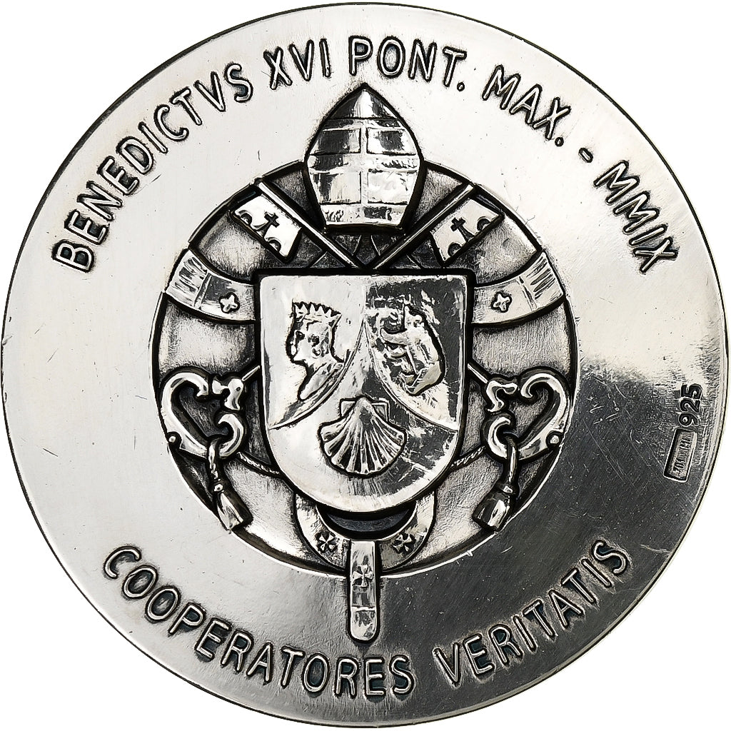 Vaticaan, Medaille, Le Pape Benoit XVI, 2009, Zilver, UNC-