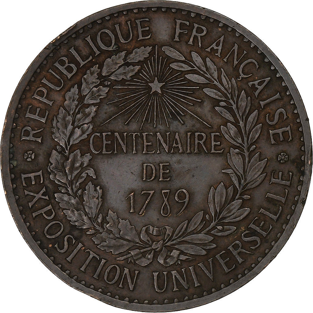 France, Token, Exposition universelle de Paris, 1889, Bronze, Barre, EF(40-45)