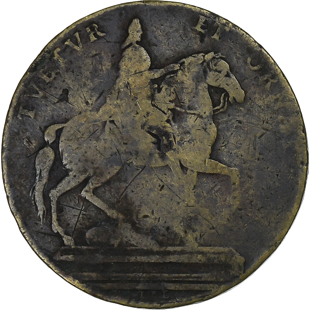 Frankreich, betaalpenning, Louis XIV, La Ville de Paris, Messing, SGE+