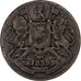 INDIA-BRITISH, 1/2 Anna, 1835, Kupfer, S, KM:447.1