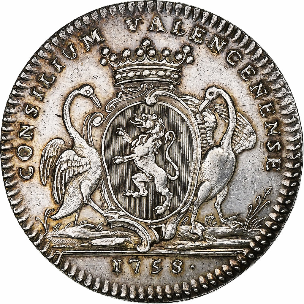 France, Jeton, Louis XV, Condé sur l'Escaut, Assemblée de Valenciennes, 1758