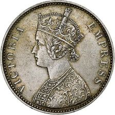 INDIA - BRITANNICA, Victoria, Rupee, 1878, Bombay, Argento, BB+, KM:492
