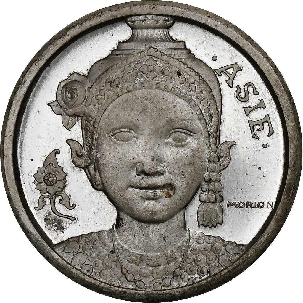 France, Medal, Exposition Coloniale Internationale, Paris, Asie, 1931, Silver