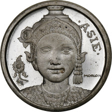 France, Medal, Exposition Coloniale Internationale, Paris, Asie, 1931, Silver