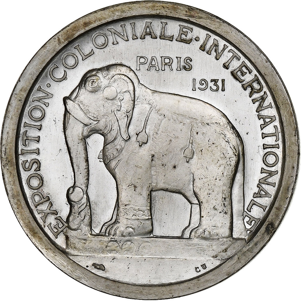 France, Medal, Exposition Coloniale Internationale, Paris, Asie, 1931, Silver