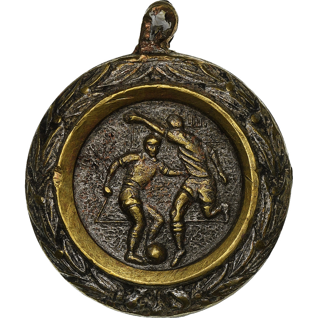 França, medalha, Sport, Football, Métal, VF(30-35)