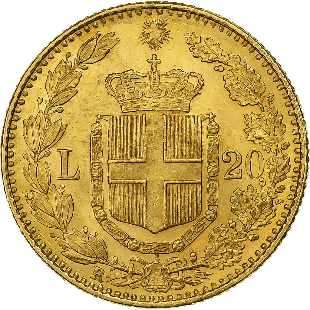 Italie, Umberto I, 20 Lire, 1882, Rome, Or, SUP+, KM:21
