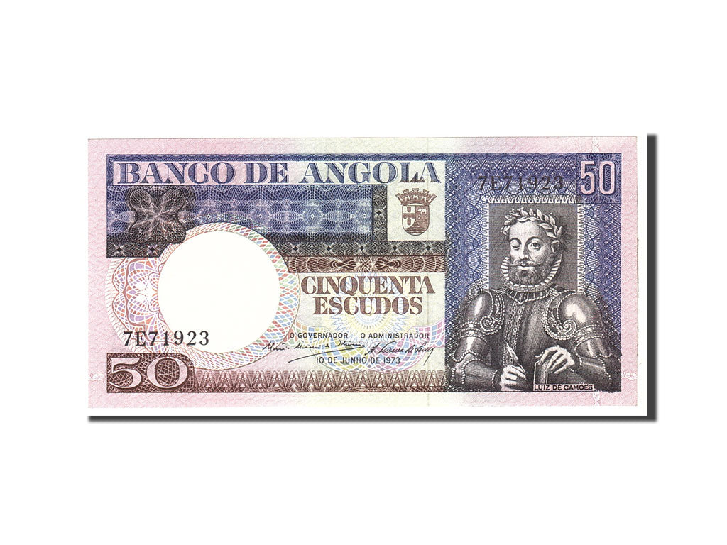 Banknote, Angola, 50 Escudos, 1973, 1973-06-10, KM:105a, UNC(65-70)