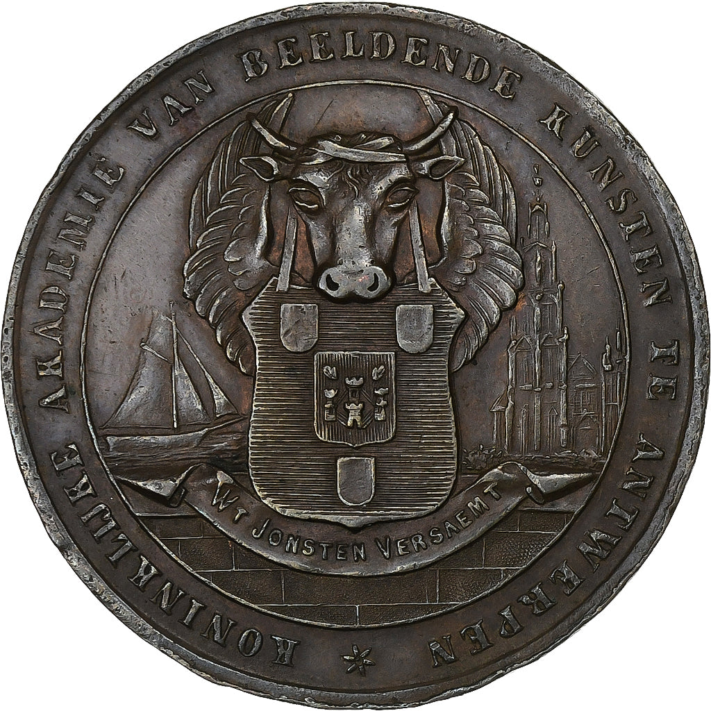 Belgio, medaglia, Philippe IV, Jubilé, 200 Ans, 1864, Rame, BB+