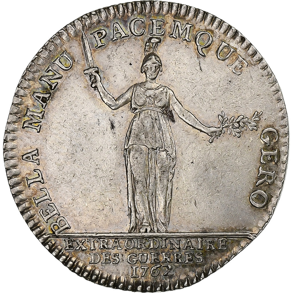 Frankreich, betaalpenning, Louis XV, Extraordinaire des Guerres, 1762, Silber