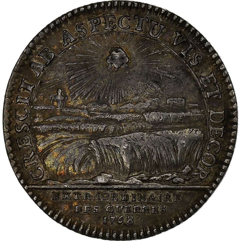 France, Jeton, Louis XV, Extraordinaire des Guerres, 1768, Argent, Roettiers