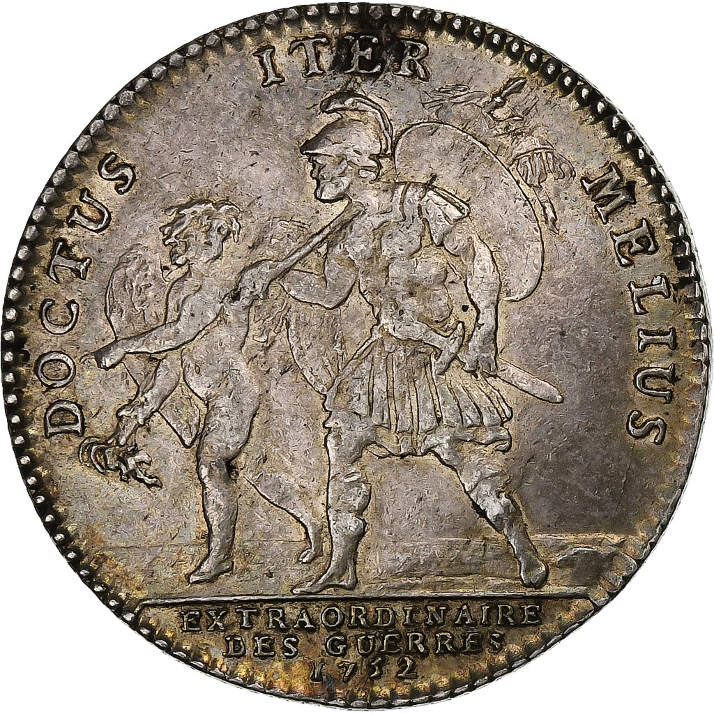 Frankreich, betaalpenning, Louis XV, Extraordinaire des Guerres, 1752, Silber