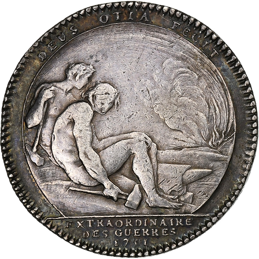 France, Jeton, Louis XV, Extraordinaire des Guerres, 1751, Argent, Duvivier
