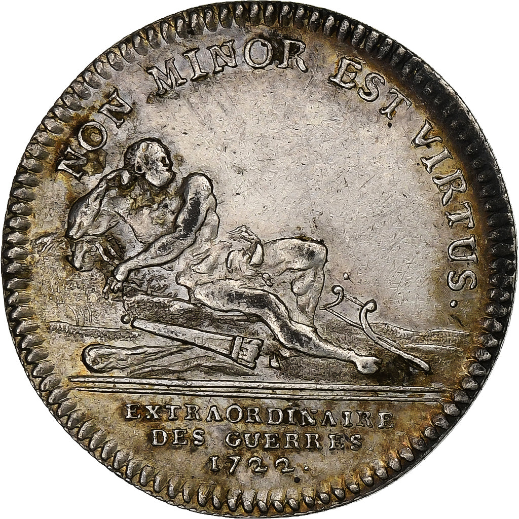 França, Token, Louis XV, Extraordinaire des Guerres, 1722, Prata, AU(50-53)