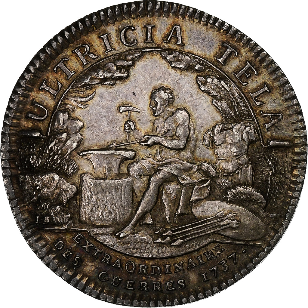 Frankrijk, Token, Louis XV, Extraordinaire des Guerres, 1737, Zilver, PR+