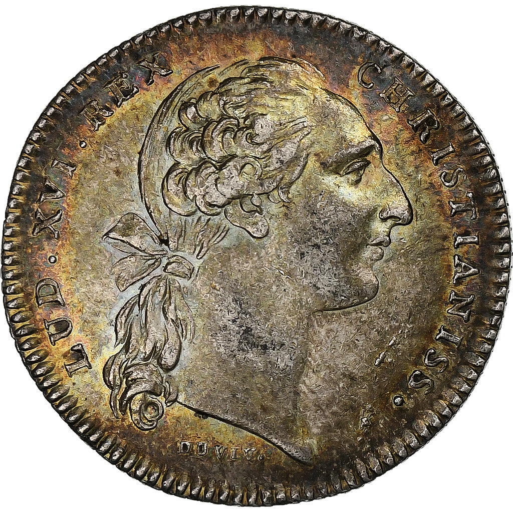 France, Jeton, Louis XV, Extraordinaire des Guerres, 1776, Argent, SUP+