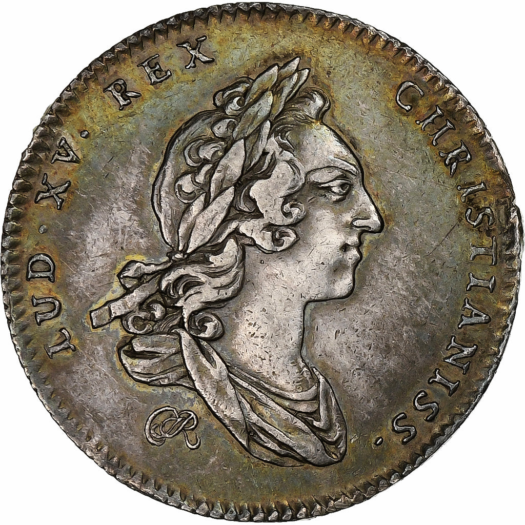 France, Token, Louis XV, Extraordinaire des Guerres, 1745, Silver, EF(40-45)