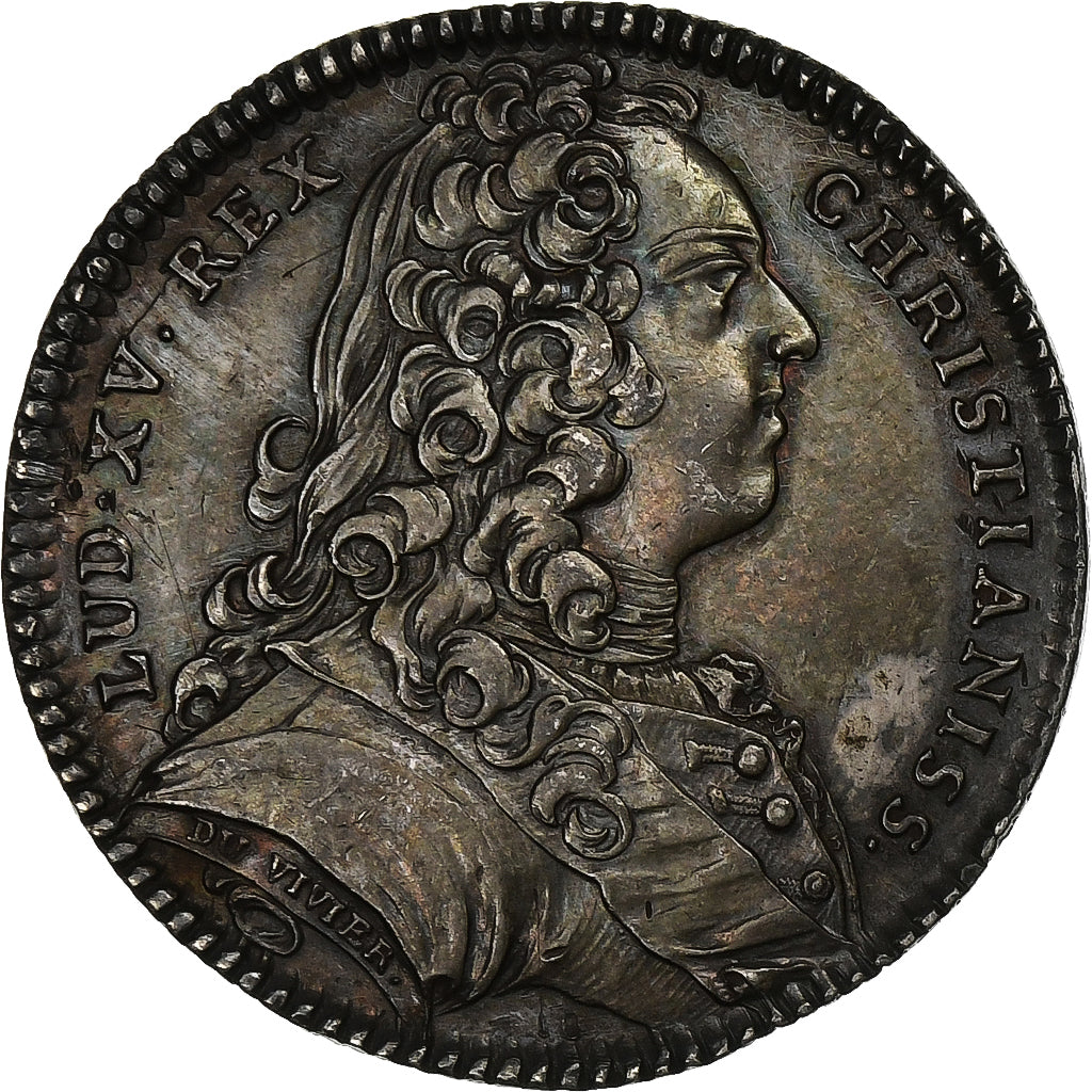 Francia, ficha, Louis XV, Extraordinaire des Guerres, 1736, Argento, SPL-