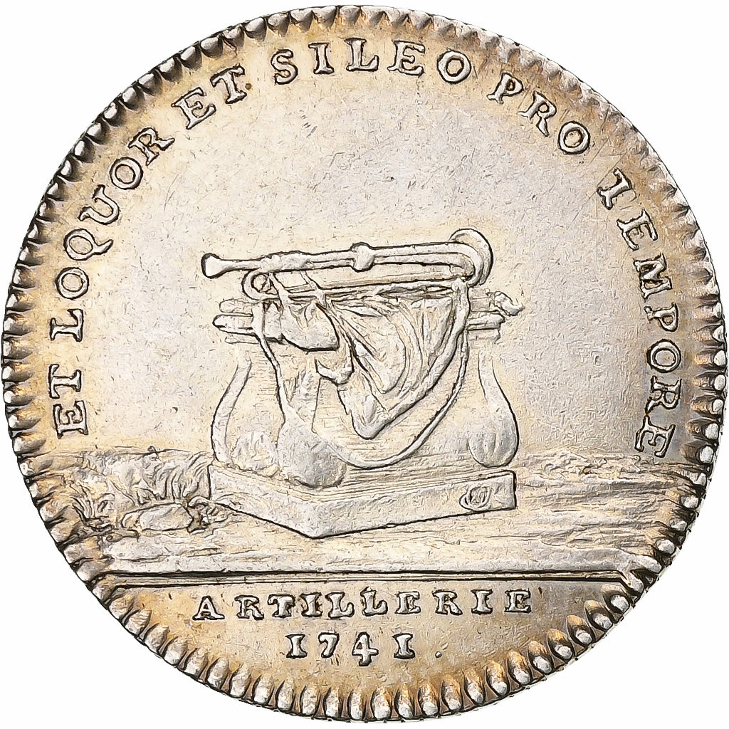 Francia, ficha, Louis XV, Artillerie, 1741, Argento, SPL-, Feuardent:1097