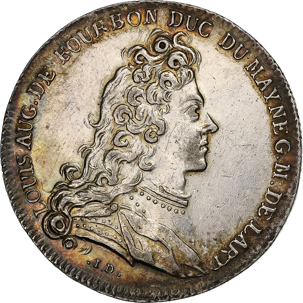 France, Token, Louis XV, Artillerie,  Louis Auguste de Bourbon, 1734, Silver
