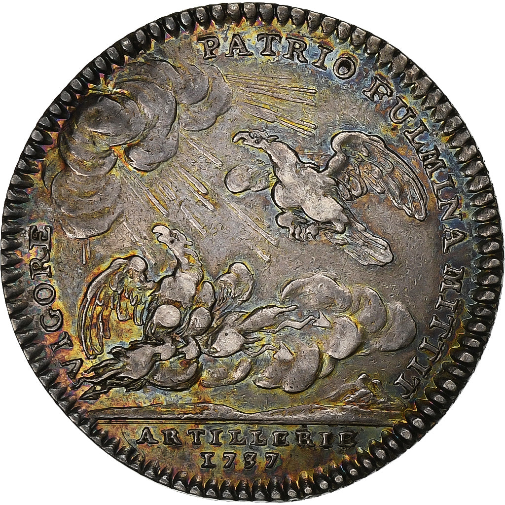 Frankrijk, Token, Louis XV, Artillerie, Louis-Charles de Bourbon, 1737, Zilver