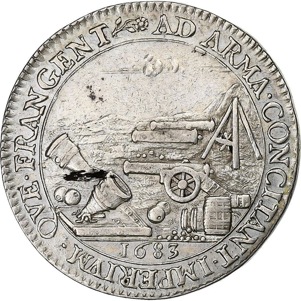 France, Token, Artillerie, 1683, Silver, AU(50-53), Feuardent:983