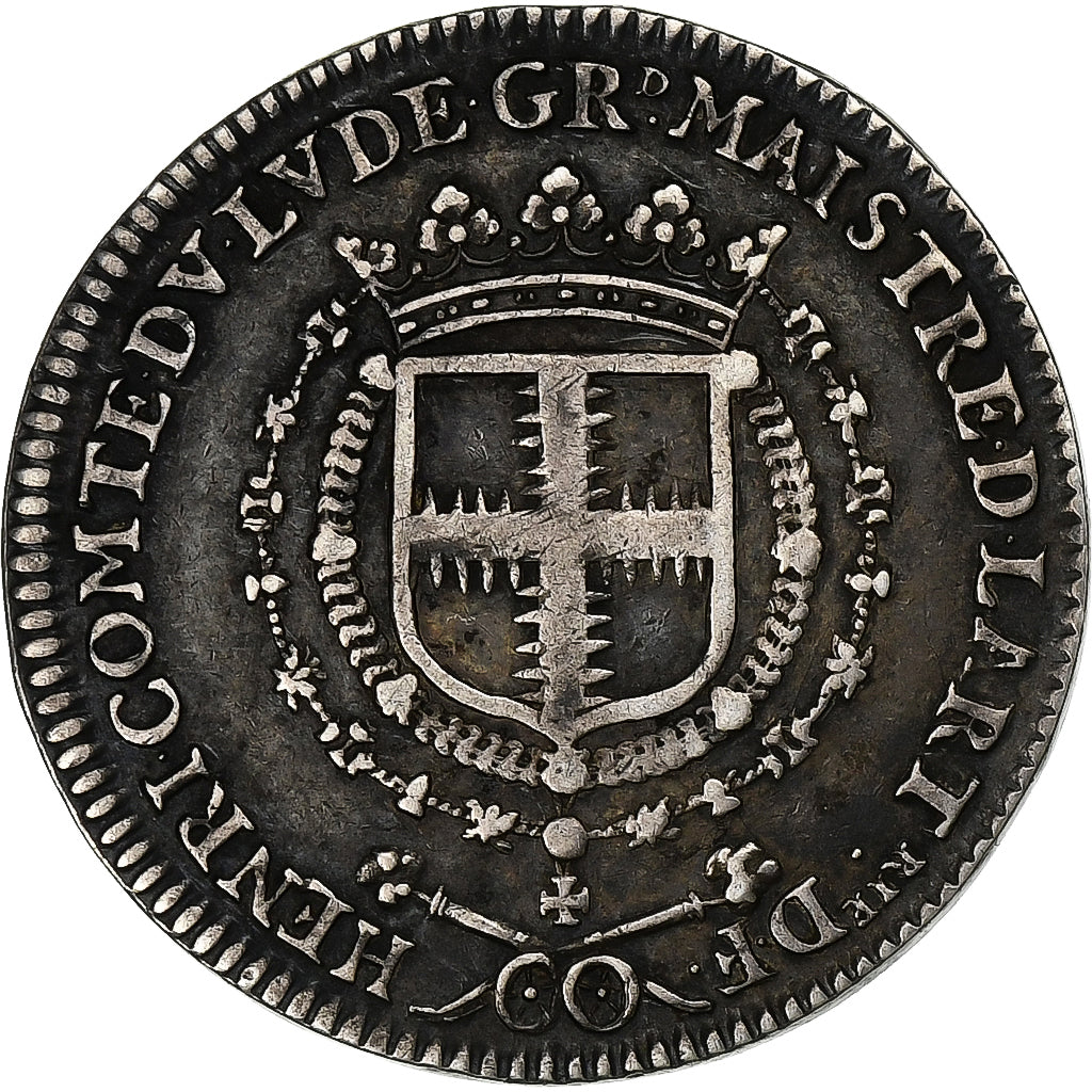 Francia, zeton, Louis XV, Artillerie, Henri de Daillon, 1673, Plata, EBC