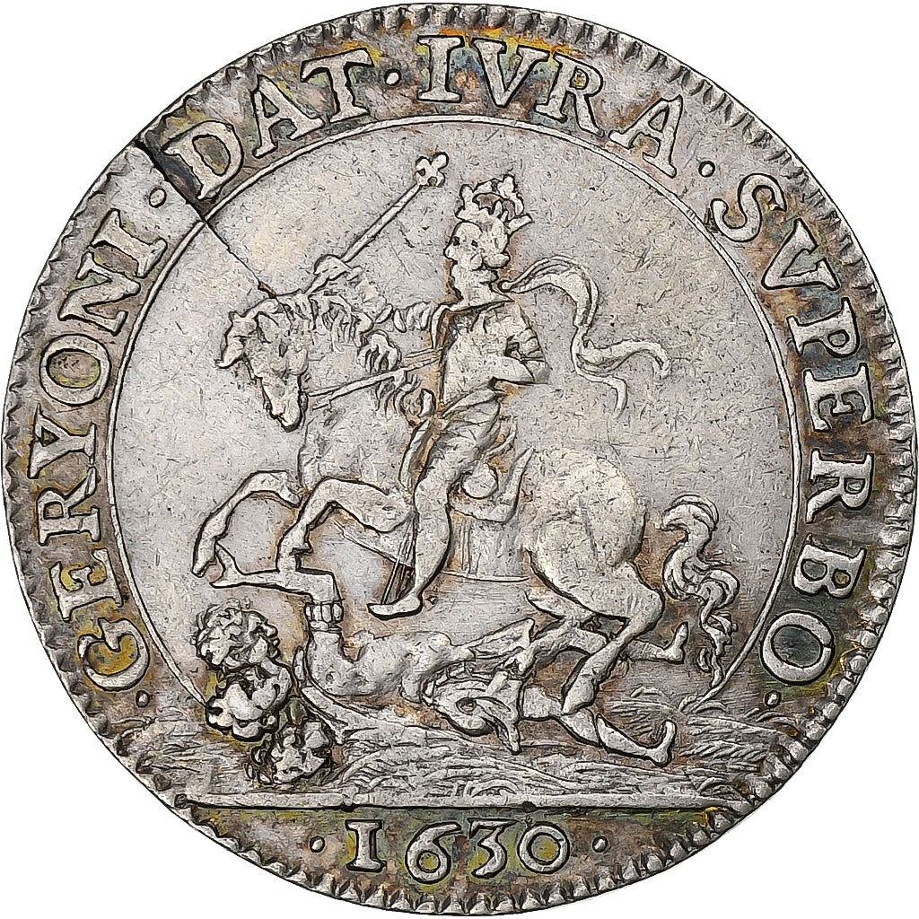 France, Jeton, Louis XIII, Cavalerie Légère, 1630, Argent, TTB+