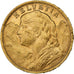 Suiza, 20 Francs, 1899, Bern, Oro, MBC+, KM:35.1