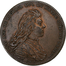France, Token, Artillerie, Louis-Auguste-de-Bourbon, 1704, Copper, AU(50-53)