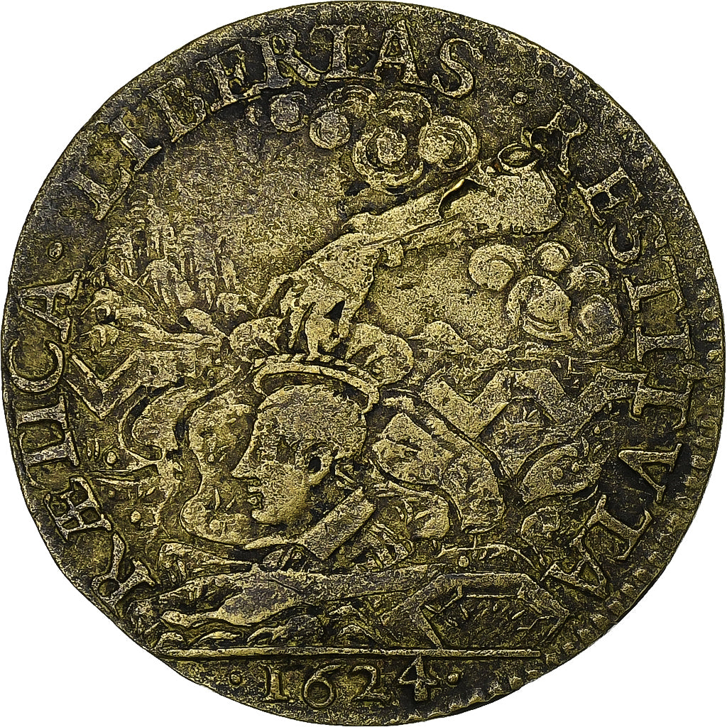 Switzerland, Token, Canton des Grisons, La Rhétique libérée par Louis XIII