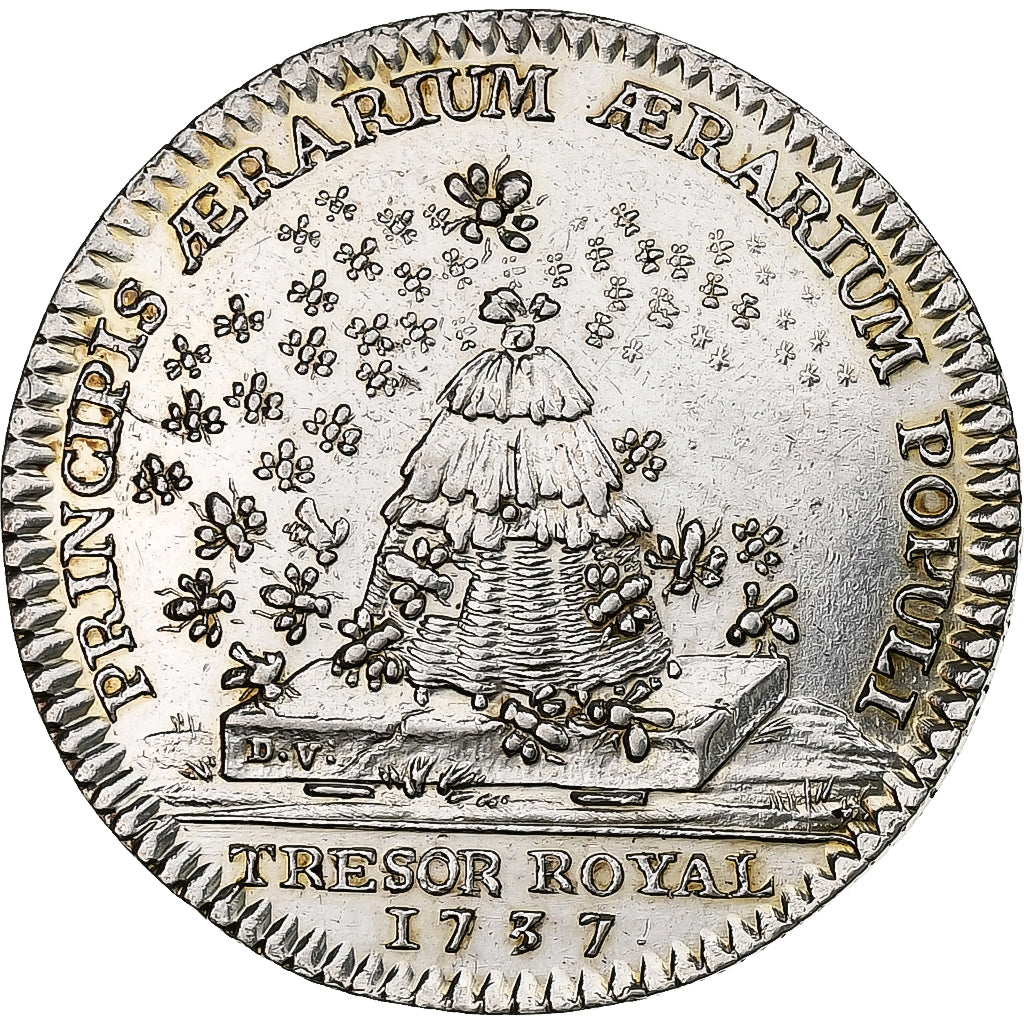 France, Jeton, Louis XV, Trésor Royal, 1737, Argent, SUP+, Feuardent:2044