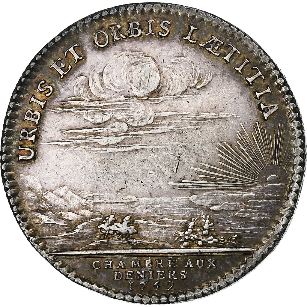 Francia, zeton, Louis XV, Chambre aux Deniers, 1752, Plata, EBC+, Feuardent:2528