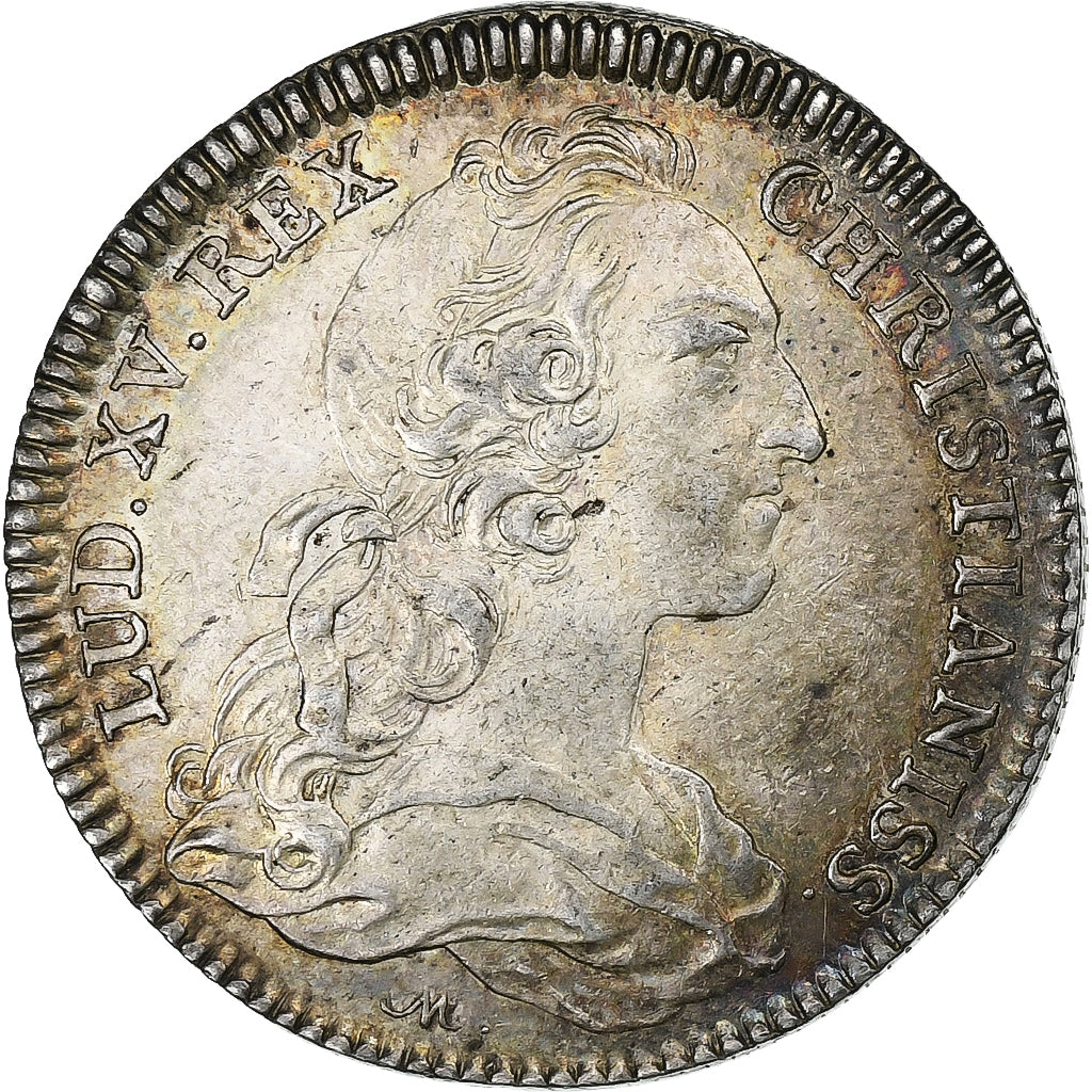 France, Token, Louis XV, Parties et revenus casuels, 1743, Silver, AU(55-58)