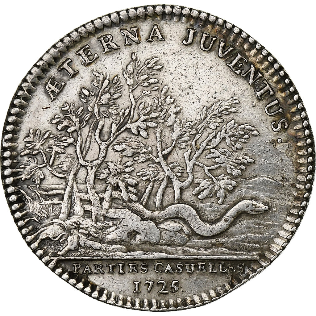 Frankreich, betaalpenning, Louis XV, Parties et Revenus Casuels, 1725, Silber