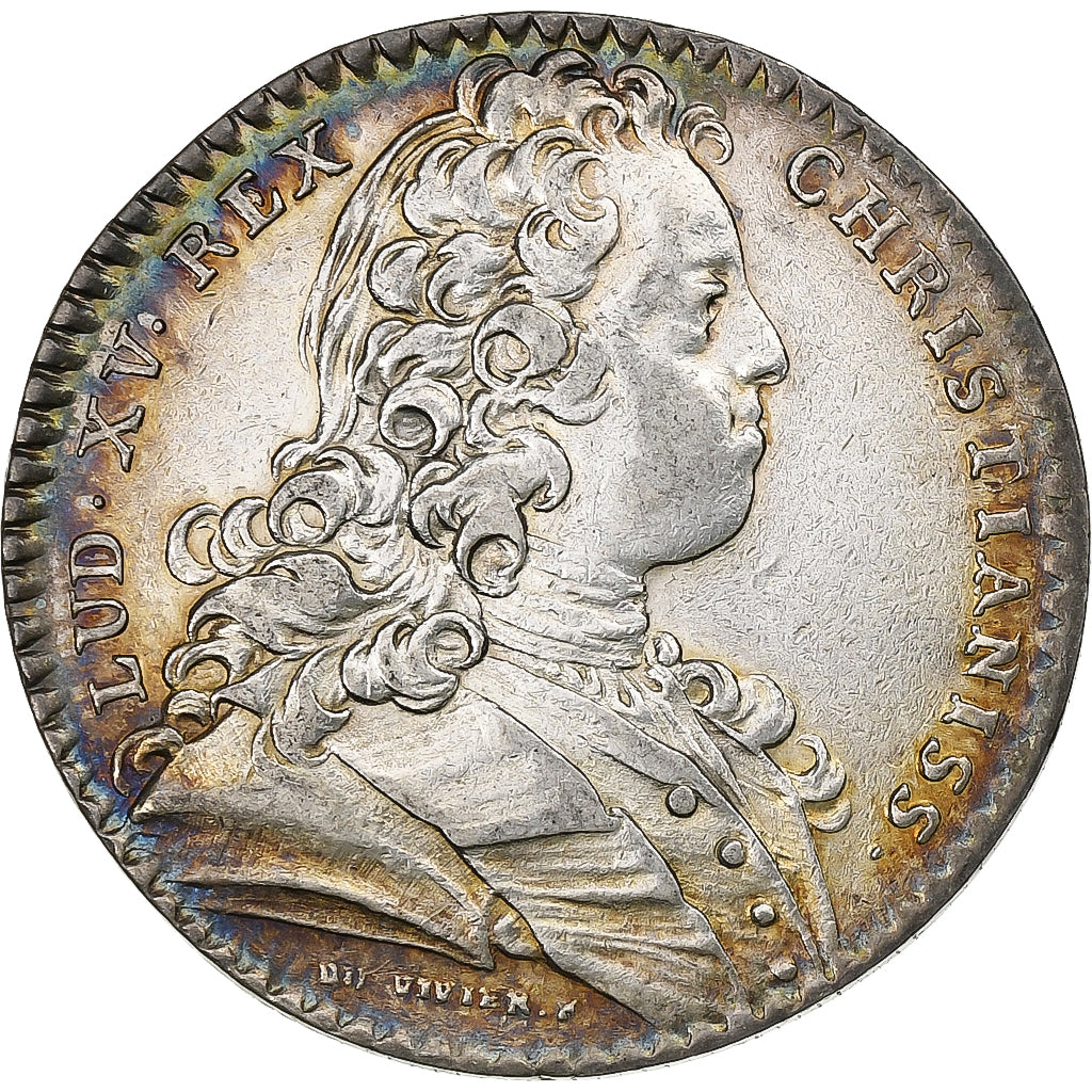 Francia, ficha, Louis XV, Parties et Revenus Casuels, 1728, Argento, Duvivier