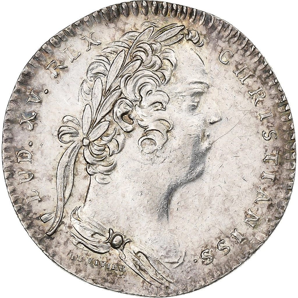 France, Token, Louis XV, Chambre aux Deniers, 1749, Silver, AU(55-58)