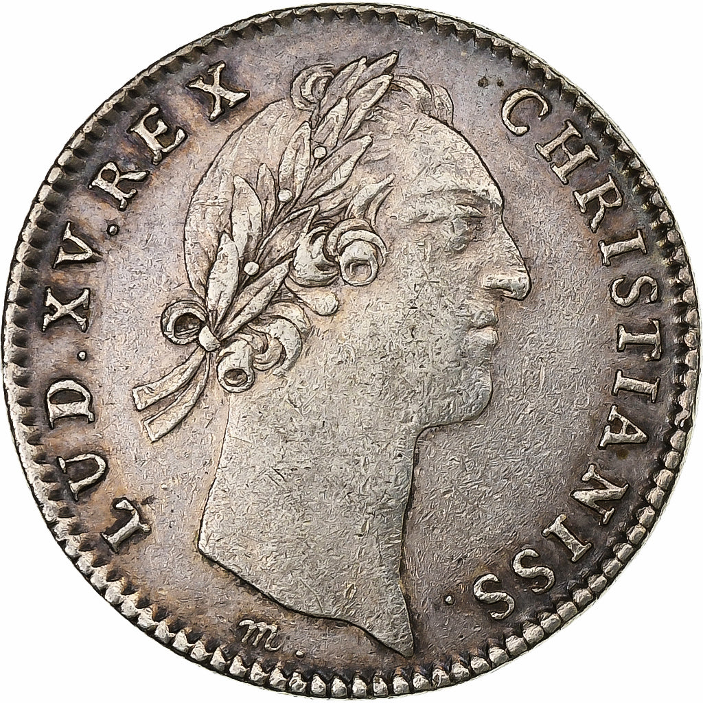 France, Jeton, Louis XV, Trésor Royal, 1756, Argent, TTB+, Feuardent:2093
