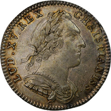 Francia, Ficha, Trésor Royal, 1757, Plata, Louis XV, EBC, Feuardent:2096