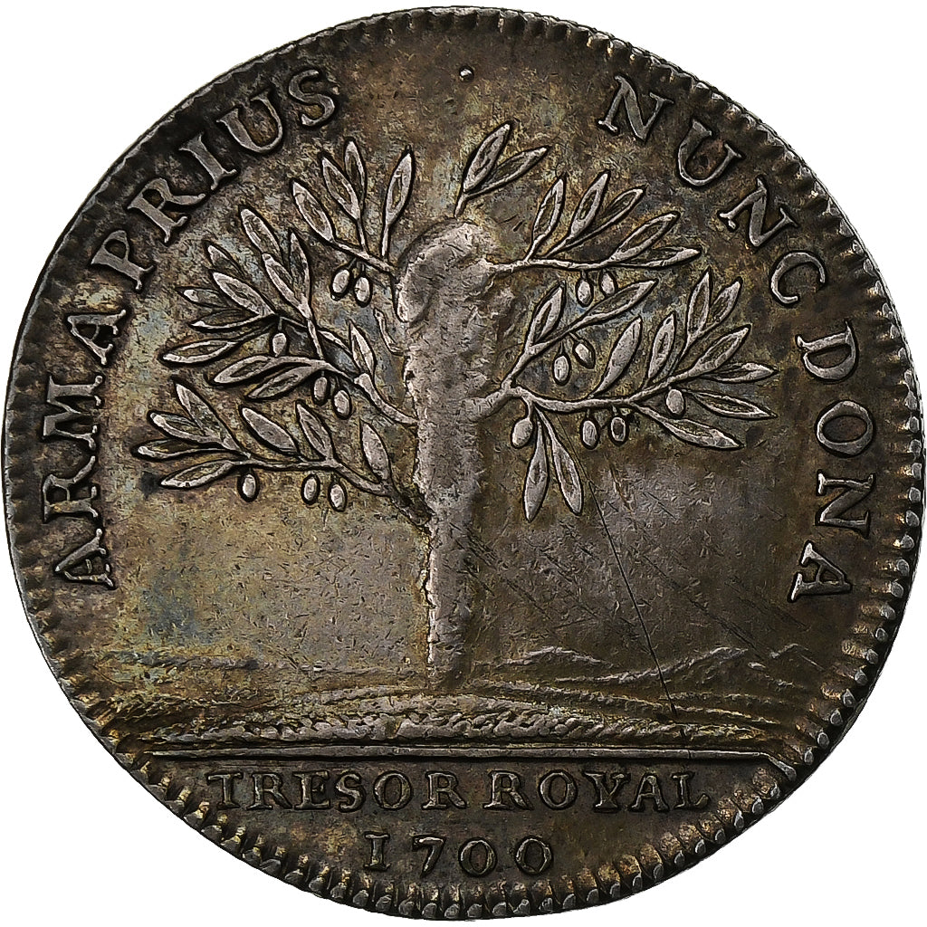 France, Jeton, Louis XIV, Trésor Royal, 1700, Argent, SUP, Feuardent:1962