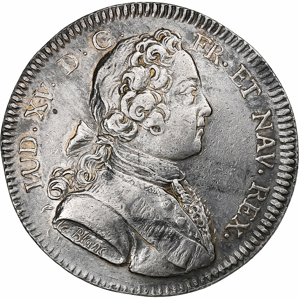 Francja, Token, Louis XV, Trésor Royal, 1726, Srebro, AU(55-58), Feuardent:2019