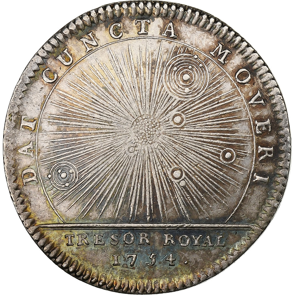 Frankrijk, Token, Louis XV, Trésor Royal, 1754, Zilver, ZF+, Feuardent:2089