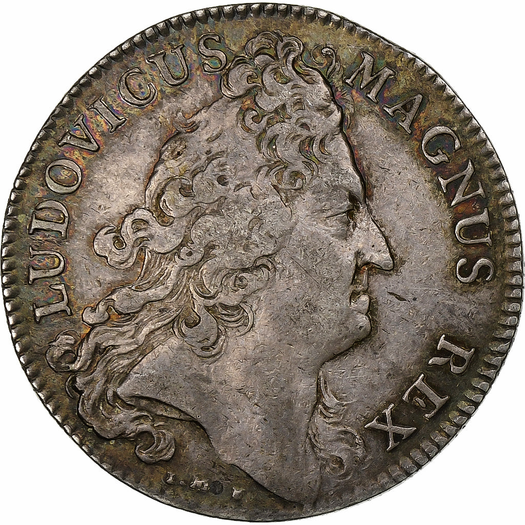 France, Token, Louis XIV, Trésor Royal, 1708, Silver, AU(50-53), Feuardent:1984